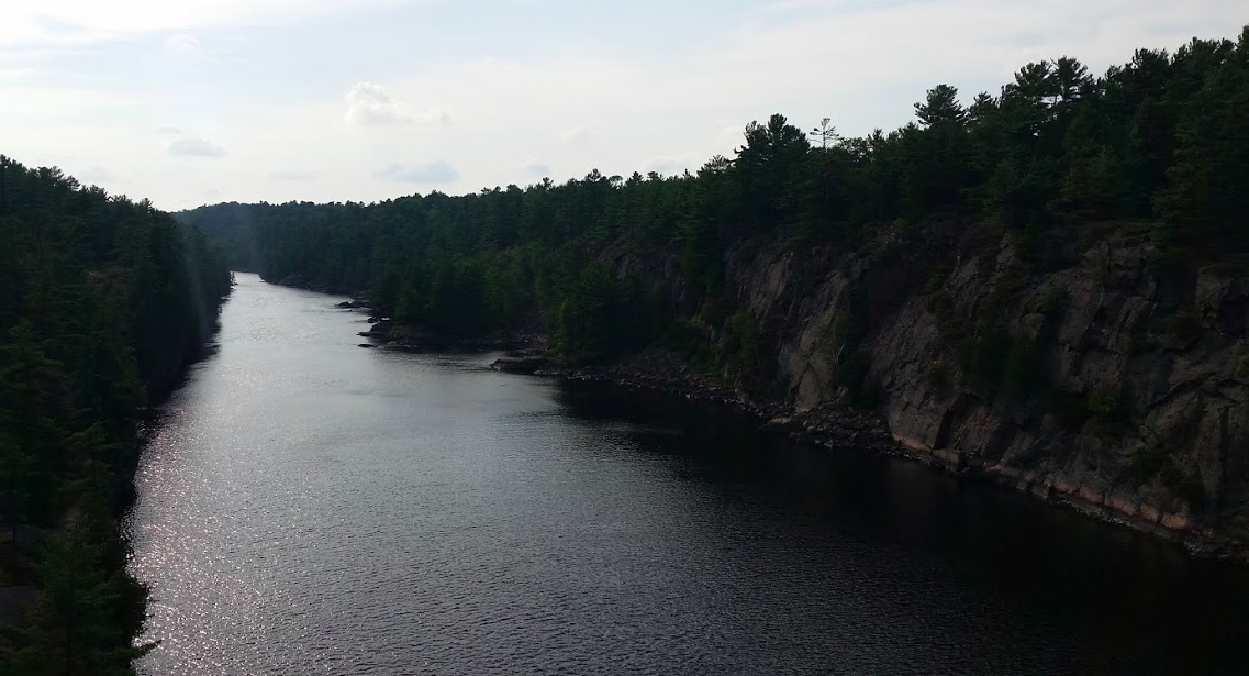 View of the French River from the William E. Small Bridge