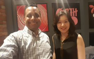 Cindy Pom with Karim Kanji