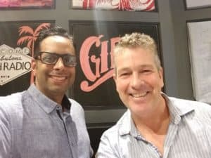 sam reid of glass tiger with karim kanji