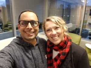 naomi snieckus with karim kanji