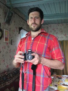 Director Jonathan Durand filming in Astravok, Belarus, (formerly Poland) 2014.