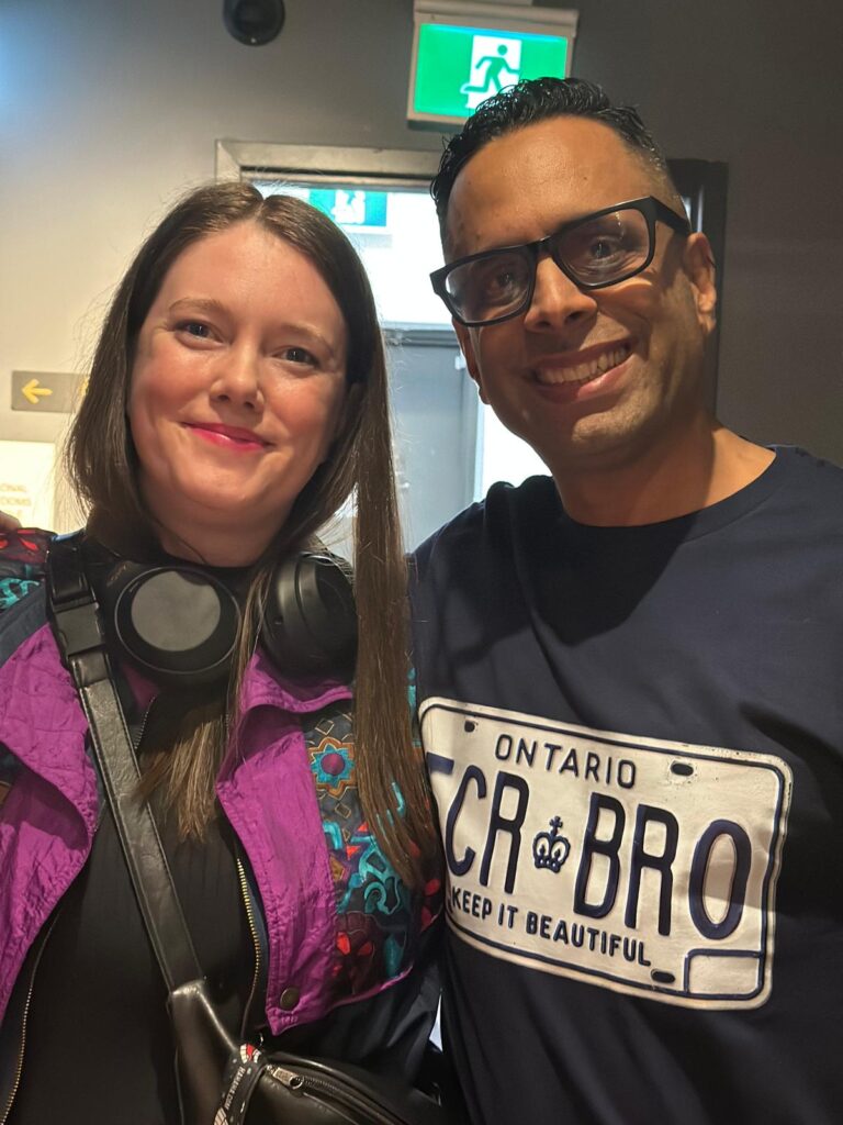 Rebecca Reeds and Karim Kanji